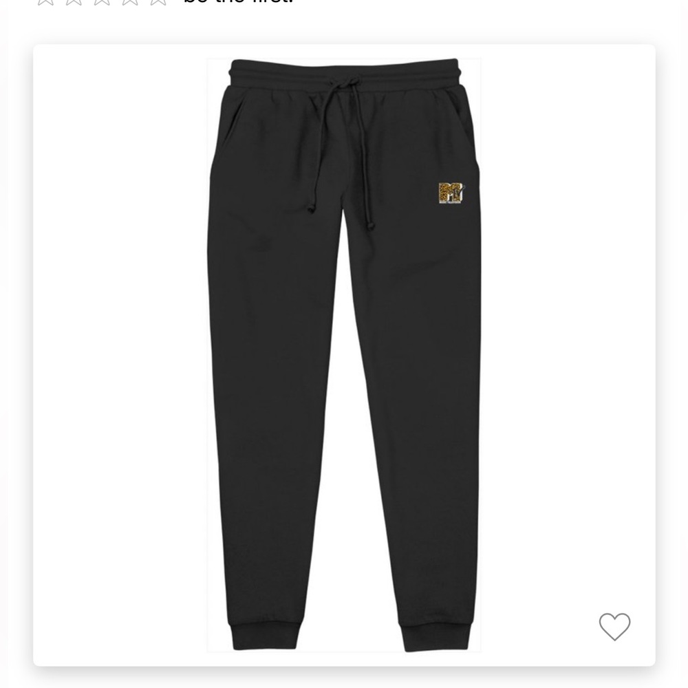 MTV Black sweatpants